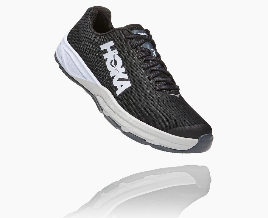 Hoka One One Hardloopschoenen Heren - Evo Carbon Rocket - Zwart/Wit - GX0671458